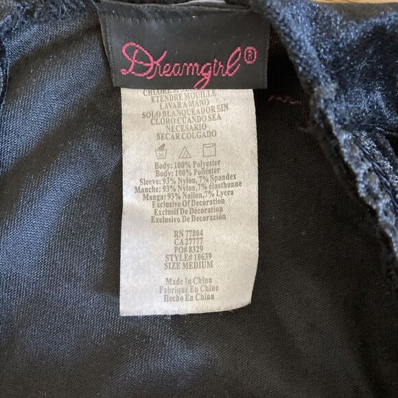 Velvet Sequins Lace M Gothic Dress Elvira Morticia Addams Cosplay Dark Fairy - Picture 10 of 16